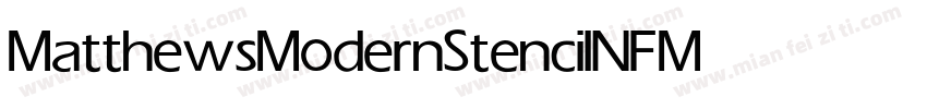 MatthewsModernStencilNF Medium字体转换
